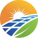 Here's an alt tag for the image: `Solar panels at sunset`